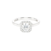0.50ct Round Halo Engagement Ring