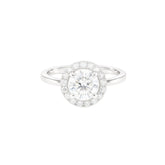 1.00ct Round Halo Engagement Ring
