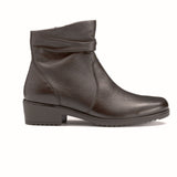 Hush Puppies Ladies Picabo Leather Boots In Coffee
