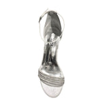 Orbit Ladies Sandal Heels In Silver