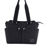 Free Spirit Large Multi Pocket Handbag In Black