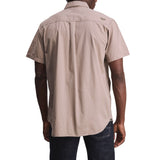 Jeep Mens Short Sleeve Workshirt In Khaki