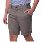 Jeep Mens Hudson Chino Shorts In Taupe