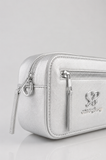 Sissyboy Basic Camera Sling Bag In Silver