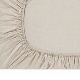 Cotton Co Cashmere Linen Fitted Sheet Set In Neutral