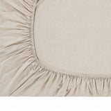 Cotton Co Cashmere Linen Fitted Sheet Set In Neutral