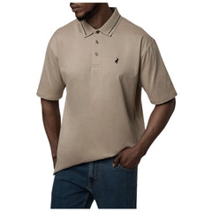 Polo Mens Plain Golfers In Taupe