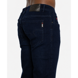 Soviet Mens 9060 Straight Leg Jeans in Black & Blue