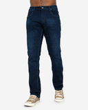Soviet Mens 9060 Straight Leg Jeans in Black & Blue
