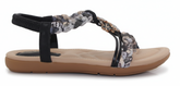 Foot Flex Ladies Sandals In Black