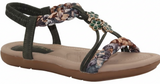Footflex Womens Sandals In Olive