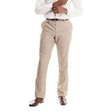 Polo Mens Custom Fit Linen Trousers In Stone