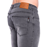 Soviet Mens Aveiro #9 Modern Fit Slim Jeans Blue Grey