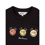 Ben Sherman Boys Happy Bears T-Shirt In Black