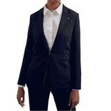 Polo Womens Cara Suit Blazer In Navy