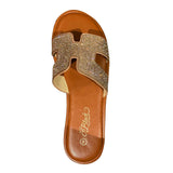 Miss Black Ladies Kali 5 Sandals In Rose Gold