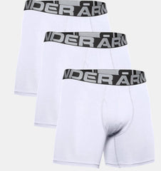 Under Armour Charged Cotton 6" Boxerjock In White
