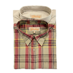 Sterling Mens Oxford Check Shirt Twinpack In Beige