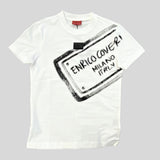 Enrico Coveri Mens 117 T-Shirt In Off White