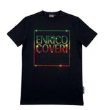 Enrico Coveri Mens Bling T-Shirt In Black