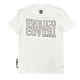 Enrico Coveri Mens Bling Banner T-Shirt In White