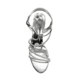 Orbit Glamour Nina Sandal Heels In Silver
