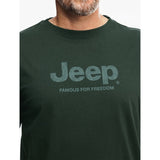 Jeep Mens Core Logo T-Shirt In Dark Green