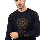 Pure Premium Mens Lusso Sweatshirt In Black