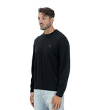 Calvin Klein Mens Cotton Crew Neck Sweatshirt In Black