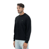 Calvin Klein Mens Cotton Crew Neck Sweatshirt In Black