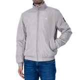 Calvin Klein Mens Padded Harrignton Jacket In Light Grey