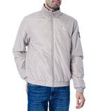 Calvin Klein Mens Padded Harrignton Jacket In Light Grey