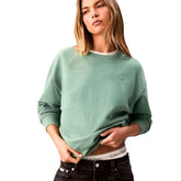 Calvin Klein Ladies Archive French Terry Relaxed Sweatshirt In Autumn Green
