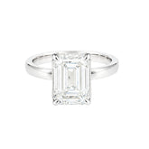 3.50ct Emerald Solitaire Engagement Ring