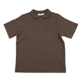 Antioch Mens Clement Knit Golfer In Brown