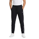 Anta Mens Advanced Woven Running Track Pants In Black
