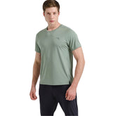Anta Mens Advanced Running T-Shirt In Dark Green