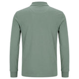 Polo Mens 1/4 Zip Double Face Long Sleeve Golfer In Sage