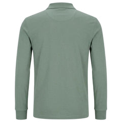 Polo Mens 1/4 Zip Double Face Long Sleeve Golfer In Sage