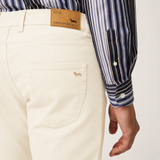 Harmont & Blaine Mens 5 Pocket Basic Narrow Pants In Cream