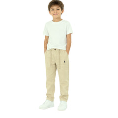 Polo Boys Russel Slim Fit Pants In Stonewash