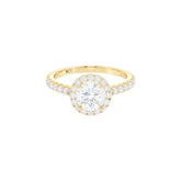 1.00ct Round Halo Engagement Ring