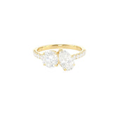 2.00ct Round and Pear Engagement Ring