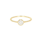 0.45ct Round Twist Engagement Ring