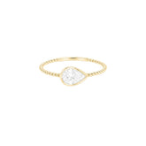0.34ct Pear Twist Engagement Ring