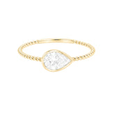 0.30ct Pear Twist Engagement Ring