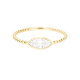 0.40ct Marquise Twist Engagement Ring