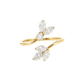Leaf Split Wedding Band