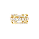 Multi-Band Crossover Wedding Band