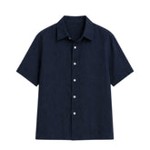 Antioch Mens Short Sleeve Shirt In Navy